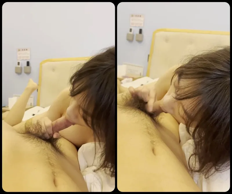 Gấu ngoan bú láp cậu bé bự của anh